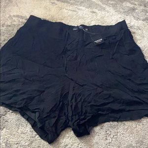Torrid Black Linen Shorts